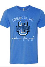 Owatonna Short Sleeve Shirt- Heather Royal Blue