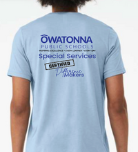 Light blue- Owatonna Short Sleeve Shirt