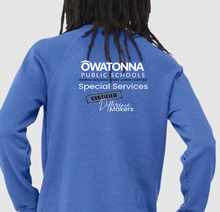 Owatonna Heather Royal Blue Crew Neck
