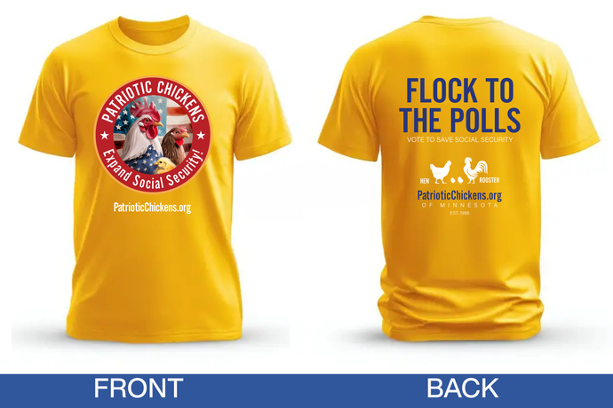 Patriotic Chicken Gold T-Shirt