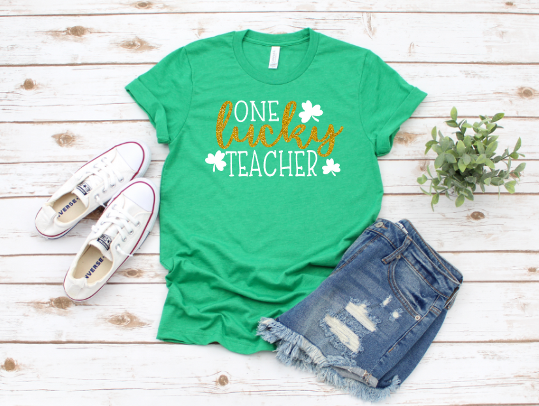 One Lucky Teacher- Glitter